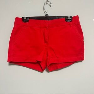 JCrew Chino 3” Shorts in Tomato Red